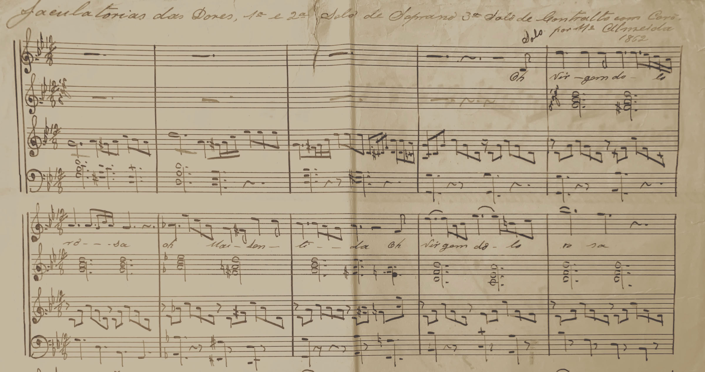 1a. das Jaculatórias das Dores de Antonio José de Almeida, S.Paulo século XIX. Arquivo A.A.Bispo.. Copyright